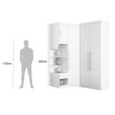 Ver imagem 4 de Guarda-Roupa Casal Modulado Canto 4 Portas França Espresso Móveis