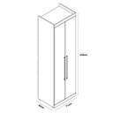 Ver imagem 5 de Guarda-Roupa Casal com Espelho 4 Portas Prateleiras Laterais Inglaterra Espresso Móveis