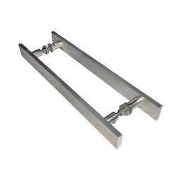 Puxador para porta 7003 32x80 aluminio escovado - 1 Puxador para porta 7003 32x80 aluminio escovado - 1