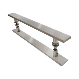 Puxador para porta 7003 32x80 aluminio escovado - 2 Puxador para porta 7003 32x80 aluminio escovado - 2