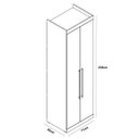 Ver imagem 5 de Guarda-Roupa Casal com Espelho 4 Portas Prateleiras Laterais Inglaterra Espresso Móveis