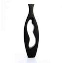 Ver imagem 1 de Vaso Decorativo em Cerâmica Vasado Preto 39,5x12cm - D’Rossi