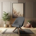 Ver imagem 2 de Kit 04 Poltronas Cadeira Giratória Bela Veludo Base de Madeira - Pallazio