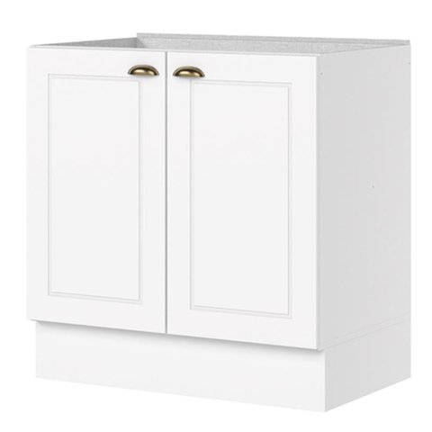 Balcão 02 Portas 800mm Americana Branco Hp - Henn