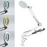 Lupa de Mesa Luminaria Led Articulada Lente Aumento 5x Giratoria Estetica Spa Salao Beleza Conserto - 1