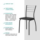 Ver imagem 7 de Conjunto Sala de Jantar 4 Cadeiras Valência Carraro Freijó