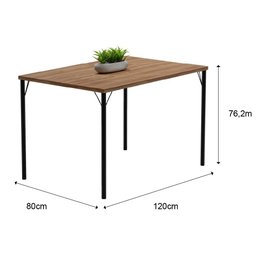 Conjunto Sala de Jantar 4 Cadeiras Valência Carraro Freijó - 4
