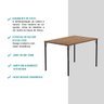 Conjunto Sala de Jantar 4 Cadeiras Valência Carraro Freijó - 6