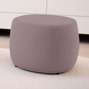Ver imagem 2 de Puff Decorativo Living Aisha Orgânico Veludo Rosê - Desk Design