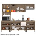 Ver imagem 4 de Cozinha 5 Peças com Balcão de Pia Barcelona Carvalho Oak Off White - Poliman