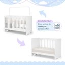 Ver imagem 5 de Berço Mini Cama 132,4x72,5cm 100% MDF Lua Branco