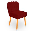 Ver imagem 4 de Cadeira Pétala para Sala de Jantar Confortável e Reforçada Suede