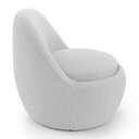 Ver imagem 5 de Kit 02 Poltronas Orgânicas Living Memphis Fixa Bouclê Cinza Claro - Desk Design