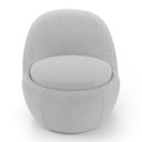 Ver imagem 6 de Kit 02 Poltronas Orgânicas Living Memphis Fixa Bouclê Cinza Claro - Desk Design