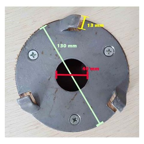 CONJ COM 2 FLANGES Para Escovas Para Enceradeiras Cleaner, Allclean e Bandeirantes Entre Outras De 2