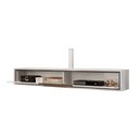 Ver imagem 4 de Rack para tv 65 polegadas sala quarto Joy 1,6m Branco e Preto Cool Home