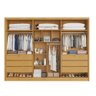 Guarda-roupa Casal Valencia 6 Portas 6 Gavetas 100% Mdf com Espelho Peroba - Mademarques - 3
