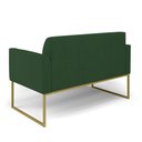 Ver imagem 5 de Sofá Namoradeira Base Industrial Dourado Marisa Veludo Verde D03 - D'Rossi