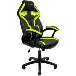 Cadeira Gamer Mx1 Giratória Couro Preto e Verde Mymax - 1