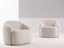 Ver imagem 1 de Poltrona Sol Boucle Off White - Ooca Móveis