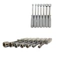 Ver imagem 1 de Kit Chaves Canhao Jogo 7 Peças Vazada Profissional Aco 5 a 12mm