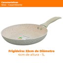 Ver imagem 4 de Frigideira Antiaderente Revestimento Cerâmica 22cm Ibiza - Casambiente