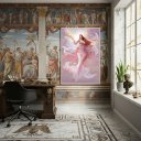 Ver imagem 1 de Quadro Decorativo Afrodite - Deusa da Beleza - 70×50 Cm:moldura Preta