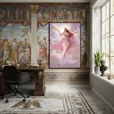 Ver imagem 2 de Quadro Decorativo Afrodite - Deusa da Beleza - 70×50 Cm:moldura Preta