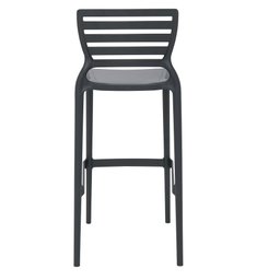 Conjunto de 4 Cadeiras Plásticas Tramontina Sofia Alta Bar em Polipropileno e Fibra de Vidro Grafite - 5 Conjunto de 4 Cadeiras Plásticas Tramontina Sofia Alta Bar em Polipropileno e Fibra de Vidro Grafite - 5