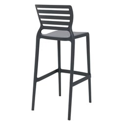 Conjunto de 4 Cadeiras Plásticas Tramontina Sofia Alta Bar em Polipropileno e Fibra de Vidro Grafite - 6 Conjunto de 4 Cadeiras Plásticas Tramontina Sofia Alta Bar em Polipropileno e Fibra de Vidro Grafite - 6