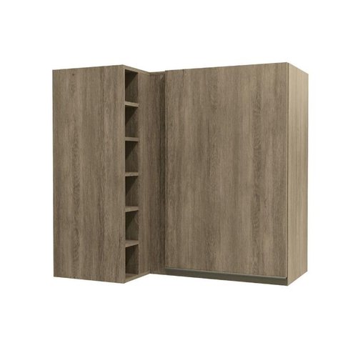 Armário Aéreo Cozinha Modulado Canto Maxxi G768 c/ 1 Porta Nogal - Kappesberg