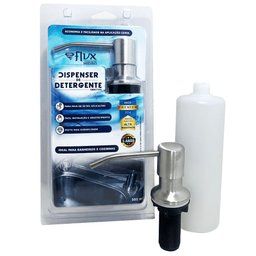Dispenser para Detergente Flvx Hidro Embutir Inox 350ml Inox - 3