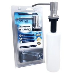 Dispenser para Detergente Flvx Hidro Embutir Inox 350ml Inox - 2