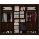 Ver imagem 2 de Guarda Roupa Dubai Castanho 3 Portas 6 Gavetas D’doro