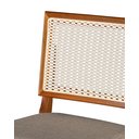 Ver imagem 6 de Kit 3 Banquetas Alta Roma Rattan Luxo Balcão Sacada Pés em Madeira Maciça Premium Banco Cor Bege