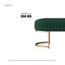 Recamier Puff Glow Veludo Verde Escuro 75cm Zahav Estofados - 3