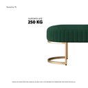 Ver imagem 3 de Recamier Puff Glow Veludo Verde Escuro 75cm Zahav Estofados