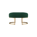 Ver imagem 1 de Recamier Puff Glow Veludo Verde Escuro 75cm Zahav Estofados