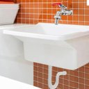 Ver mais imagens de Tanque de Plástico 22l para Lavanderia Branco + Sifão Universal Sanfonado + Fita Veda Rosca + Tornei