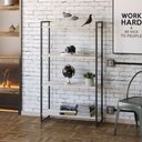 Ver imagem 2 de Estante Livreiro Multiuso Dynamica Industrial 80cm 4 Prateleiras C08 Snow - Mpozenato