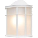 Ver imagem 5 de Kit 2 Arandelas Luminárias de Parede Jardim Branca Colonial 19x25cm Polipropileno Lente Fosca Dital