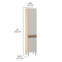 Ver imagem 5 de Armário Paneleiro 2 Portas Cozinha Modulada Serena Mdp 0466:branco