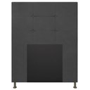 Ver imagem 3 de Cabeceira Cama Box Solteiro 90cm D10 Safira Suede Cinza - Mpozenato