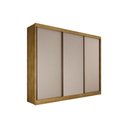 Ver imagem 1 de Guarda Roupa Casal 3 Portas de Correr e 6 Gavetas Diamond Plus Freijo Cumaru c/ Fendi - Novo