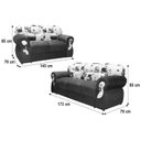 Ver imagem 2 de Sofá 2 Lugares Marrom 603 Viena