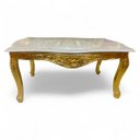 Ver imagem 1 de Mesa de Centro Clássica com Tampo em Mármore 51x105x67