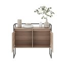 Ver imagem 2 de Buffet Junior Industrial 2 Portas Industrial Preto - Montana