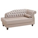 Ver imagem 1 de Chaise Estofada Pés de Madeira Vega Tcs-350 Branco Perfan