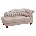 Ver imagem 3 de Chaise Estofada Pés de Madeira Vega Tcs-350 Branco Perfan