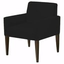 Ver imagem 2 de Kit com 2 Poltronas Decorativa Laís Sued Preto